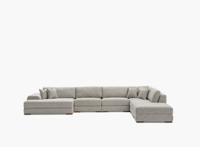 Sectional living room sofa fabric big sofa couch U-shape upholstered sofa 150x425x290